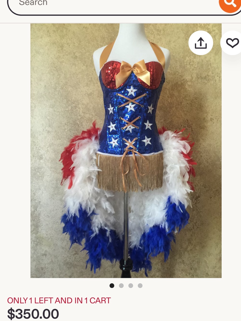 Patriotic fun fashion or masquerade outfit
